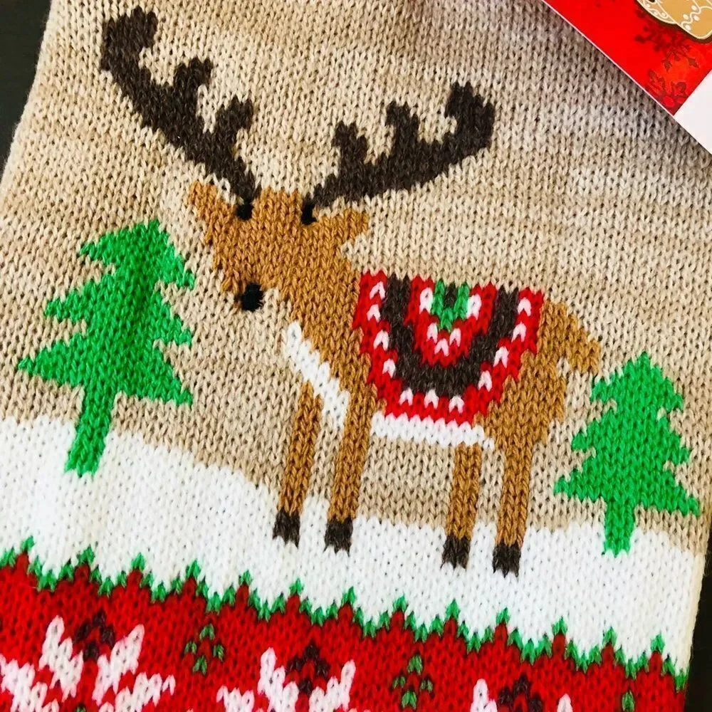 Christmas Pet Reindeer Holiday Dog Sweater S